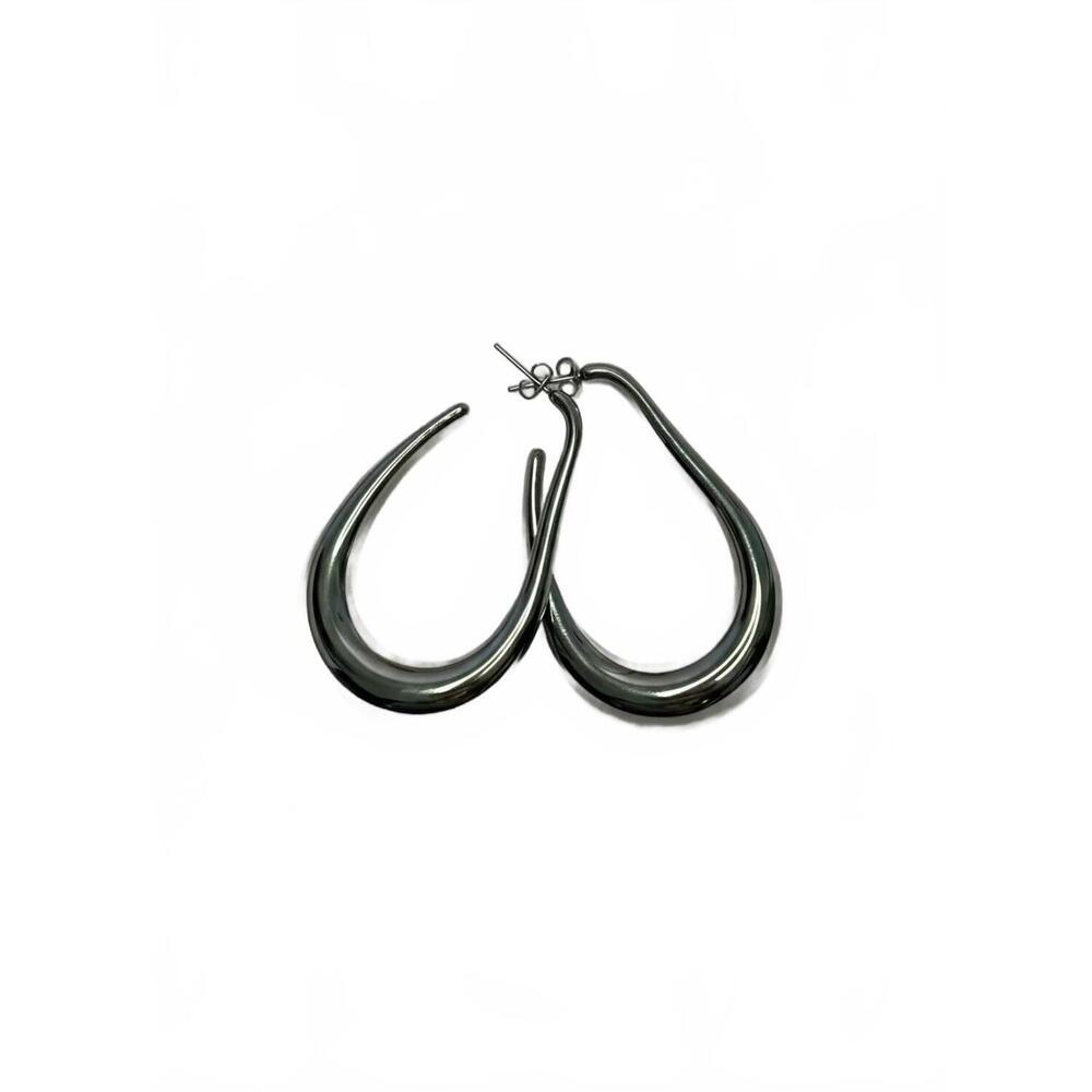 NEW FLANERIE BY MAIQ women's sophie hoops in silver